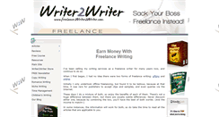 Desktop Screenshot of freelance.writer2writer.com