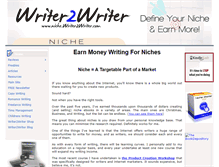 Tablet Screenshot of niche.writer2writer.com